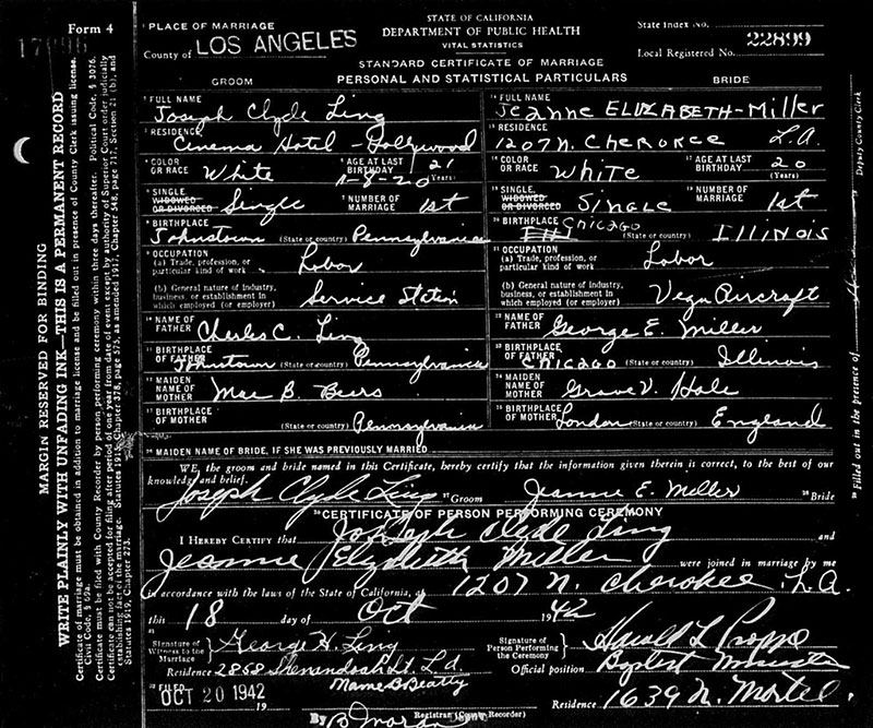 Joseph Clyde  Ling